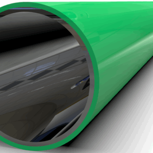 TUBO LEAN DE ACERO ABS VERDE DE 1MM